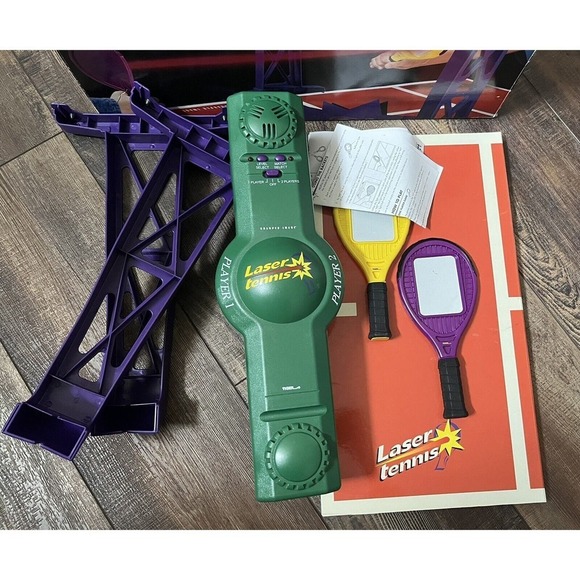 Vintage 1999 Tiger Electronics Board Game Toy Laser Tennis Very Rare Sports - Picture 8 of 8